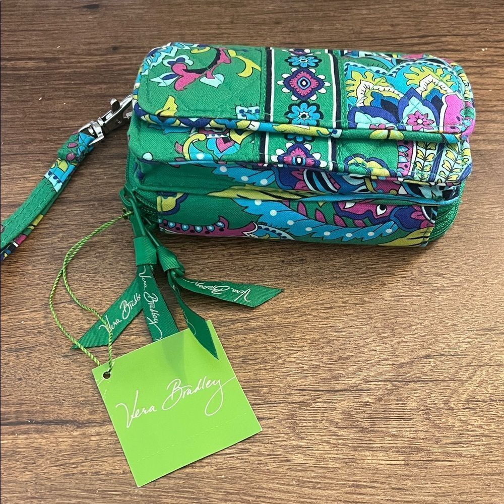 Vera Bradley Green Patterned Crossbody